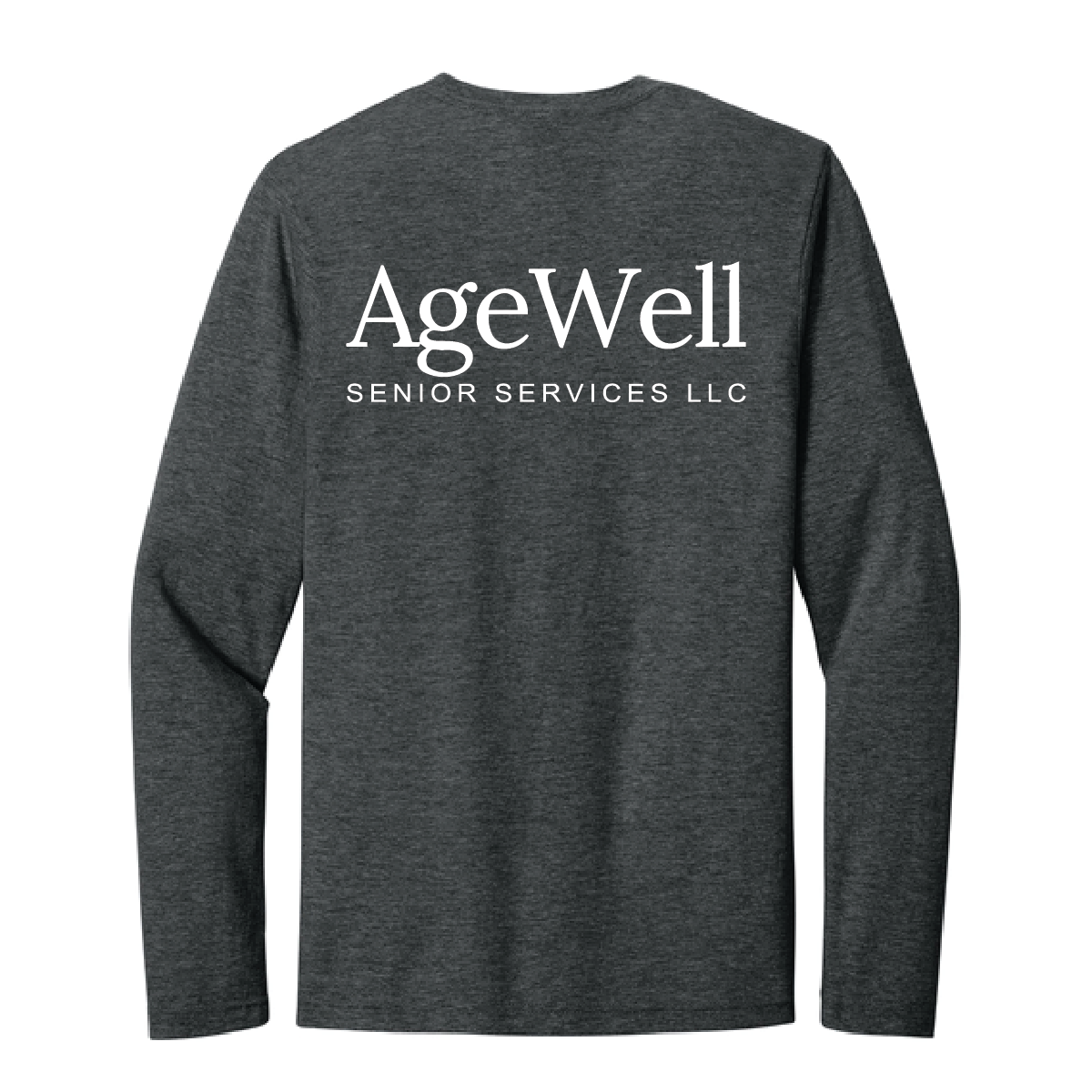 Dark Heather Grey Gildan Long Sleeve