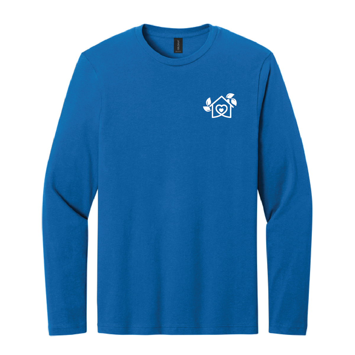 Neon Blue Gildan Long Sleeve