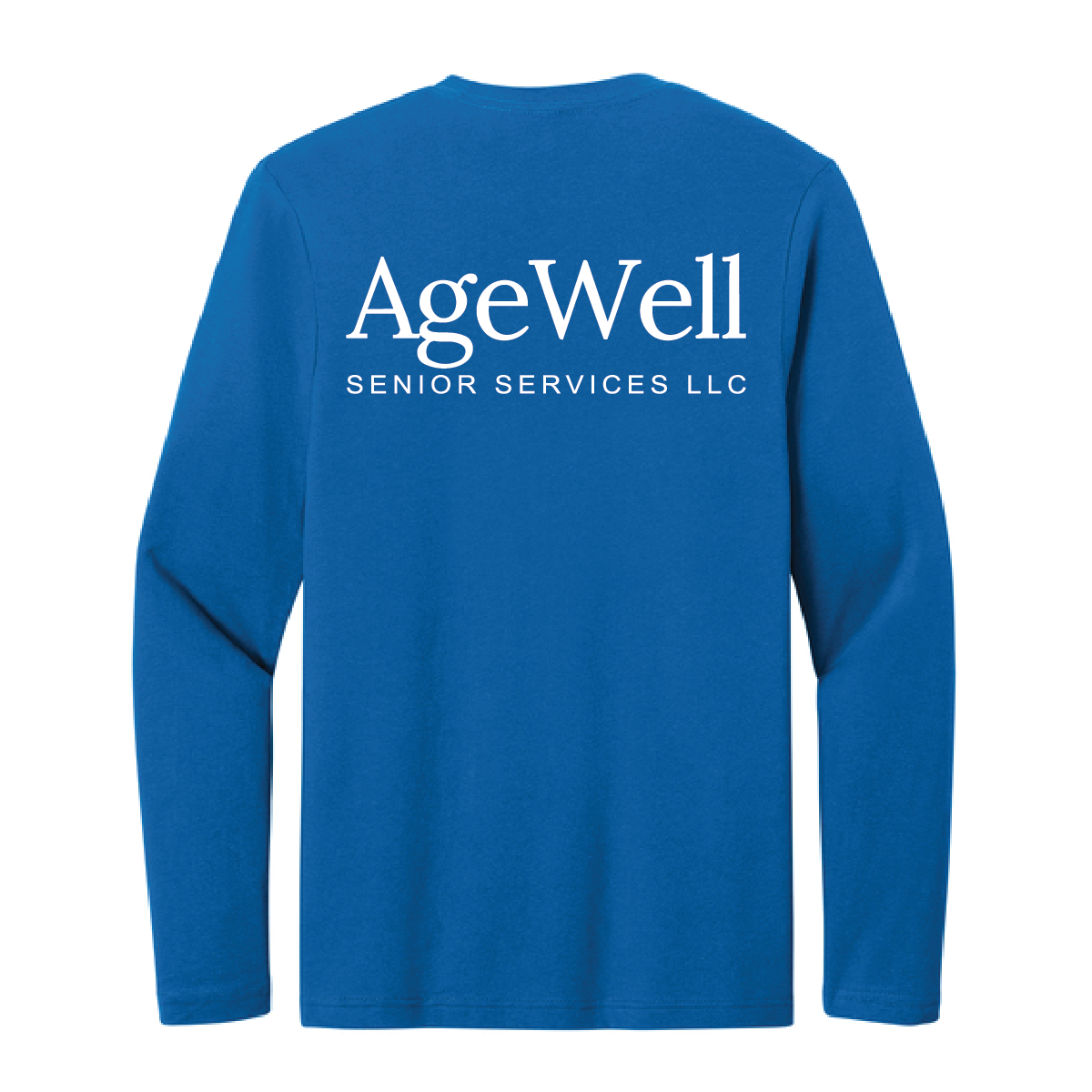 Neon Blue Gildan Long Sleeve