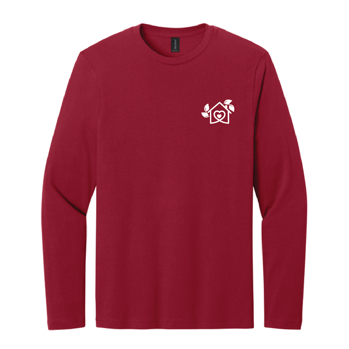 Cherry Red Gildan Long Sleeve