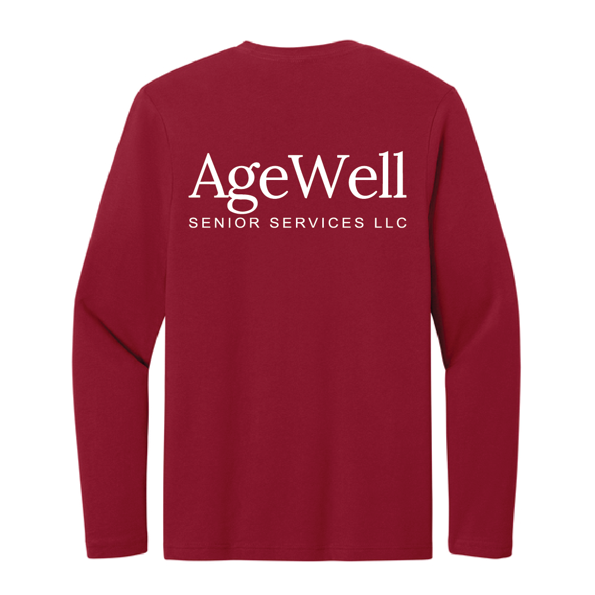 Cherry Red Gildan Long Sleeve