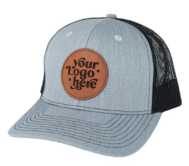 Custom Leather Patch Trucker Hat