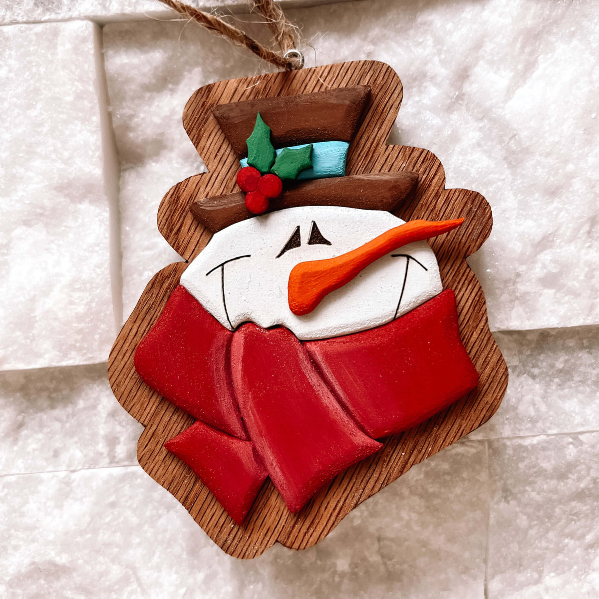 Hand Painted Snowman Ornaments